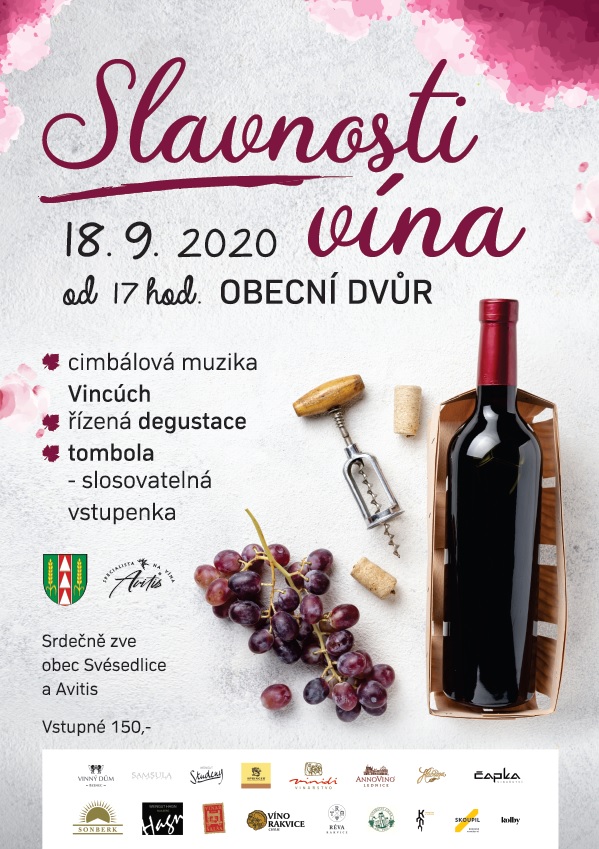 Slavnosti vína 18.9.2020 - pozvánka
